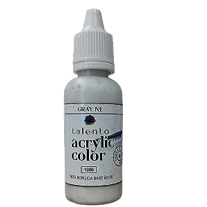 Tinta Acrílica Acrylic Color - GRAY N1 - Talento (20ml)