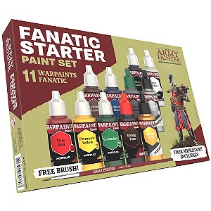 Conjunto de Tintas Acrílicas: Warpaints Fanatic: Starter Set - Army Painter (11x 18ml)