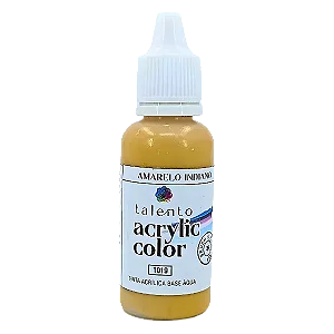 Tinta Acrílica Acrylic Color - AMARELO INDIANO - Talento (20ml)