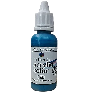 Tinta Acrílica Acrylic Color - AZUL TURQUESA - Talento (20ml)