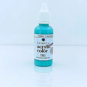 Tinta Acrílica Acrylic Color - VERDE TURQUESA - Talento (20ml)