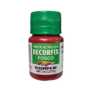 Tinta Acrílica Decorfix Fosca VINHO - Corfix (37ml)