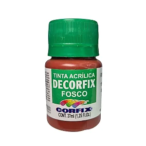 Tinta Acrílica Decorfix Fosca TERRA SIENA QUEIMADA - Corfix (37ml)