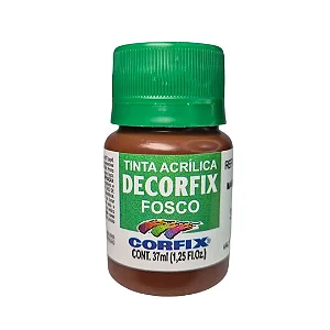 Tinta Acrílica Decorfix Fosca MARROM - Corfix (37ml)