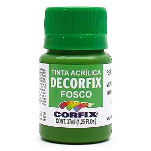 Tinta Acrílica Decorfix Fosca VERDE MUSGO - Corfix (37ml)