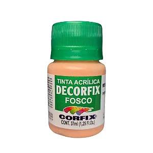 Tinta Acrílica Decorfix Fosca PÊSSEGO - Corfix (37ml)