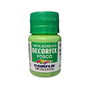 Tinta Acrílica Decorfix Fosca VERDE KIWI - Corfix (37ml)
