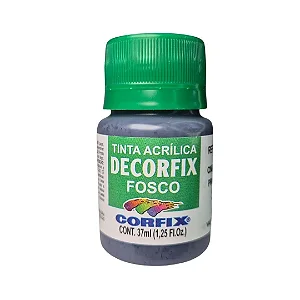Tinta Acrílica Decorfix Fosca CINZA PROFUNDO - Corfix (37ml)