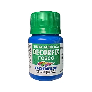 Tinta Acrílica Decorfix Fosca AZUL CERÚLEO - Corfix (37ml)
