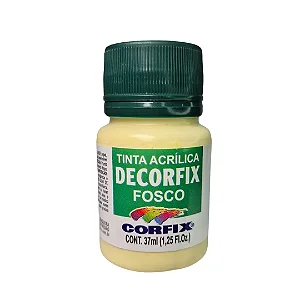 Tinta Acrílica Decorfix Fosca AMARELO CANÁRIO - Corfix (37ml)