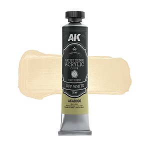 Tinta Acrílica Artística Densa - OFF WHITE - AK Interactive (20ml)