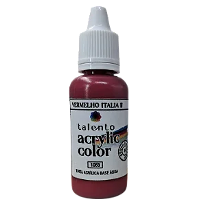 Tinta Acrílica Acrylic Color - VERMELHO ITALIA I - Talento (20ml)