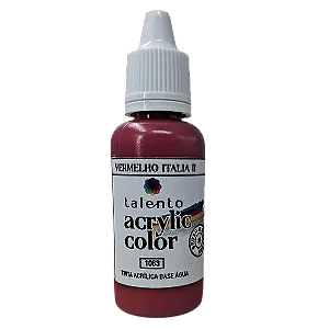 Tinta Acrílica Acrylic Color - VERMELHO ITALIA II - Talento (20ml)