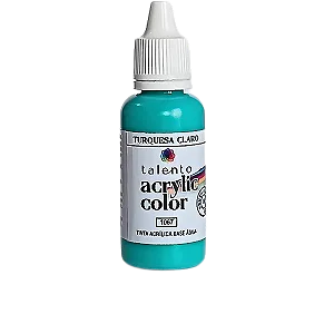 Tinta Acrílica Acrylic Color - TURQUESA CLARO - Talento (20ml)