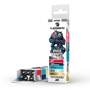 Conjunto Marcadores Acrílicos Playmarkers - SPACE KNIGHT - AK Interactive (6 cores)