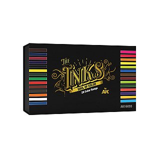 Box Linha Completa - THE INKS: Soul of Color - AK Interactive (Box 28 cores de 30ml)