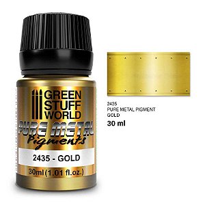 Pigmento Metálico Puro em Pó GOLD - Green Stuff Wolrd (30ml)