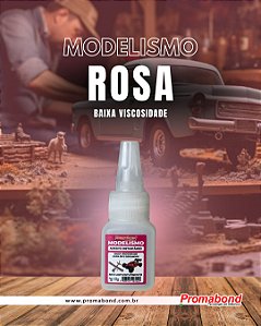 Cola Adesiva Modelismo Rosa - Promabond (10g)