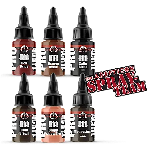 Conjunto Tintas Acrílicas Artísticas - ADEPTICON - Pro Acryl (Box 6x 22ml)