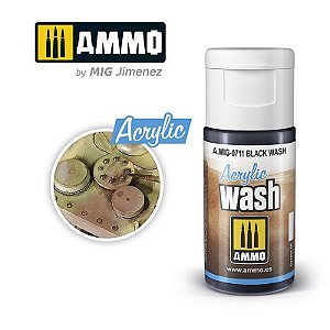 Wash Acrílico - BLACK WASH - AMMO (15ml)