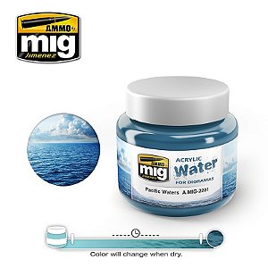 Gel Acrílico para simular Águas do Pacífico - PACIFIC WATERS - AMMO (250ml)