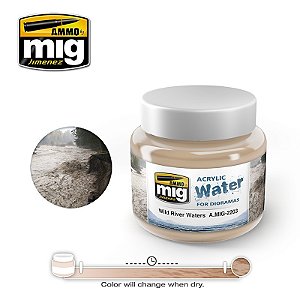 Gel Acrílico para simular Água de Rio Selvagem - WILD RIVER WATERS - AMMO (250ml)