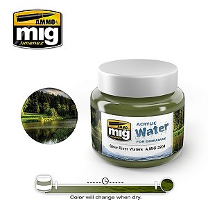 Gel Acrílico para simular Água Lenta do Rio - SLOW RIVER WATERS - AMMO (250ml)