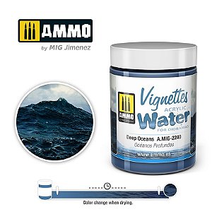 Gel Acrílico para simular Água - DEEP OCEANS - AMMO (100ml)