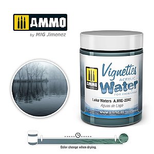 Gel Acrílico para simular Água de Lagos - LAKE WATERS - AMMO (100ml)