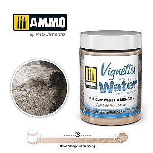 Gel Acrílico para simular Água de Rio Selvagem - WILD RIVER WATERS - AMMO (100ml)
