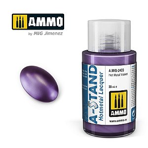 Tinta Metálica A-STAND Hot Metal - VIOLET - AMMO (30ml)