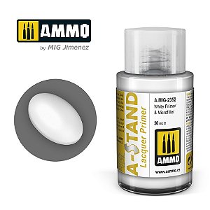 Primer A-STAND e Micro Preenchimento - WHITE - AMMO (30ml)