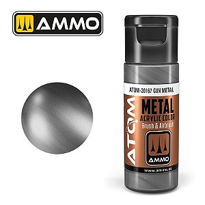 Tinta Metálica ATOM METALLIC - GUN METAL - AMMO (20ml)