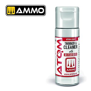 Thinner e Limpador com Retardador ATOM - AMMO (20ml)