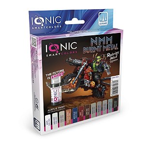 Conjunto Tintas Acrílicas: NMM BURNT METAL do RODRIGO AKORE - IONIC Smart Colors (12x 20ml)