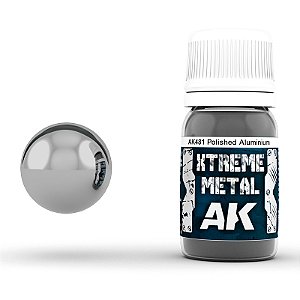 Xtreme Metal POLISHED ALUMINIUM - AK Interactive (30ml)