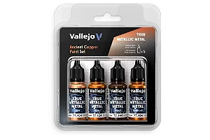 Conjunto Tintas Acrílicas ANCIENT COPPER - Vallejo (x4 18ml)
