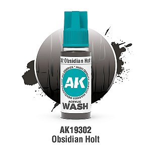 Wash Acrílico OBSIDIAN HOLT - AK Interactive (18ml)