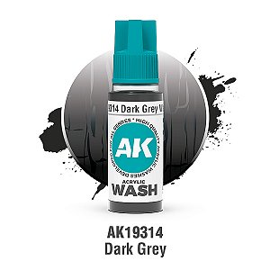 Wash Acrílico DARK GREY - AK Interactive (18ml)