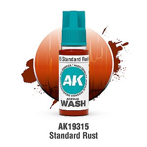 Wash Acrílico STANDARD RUST - AK Interactive (18ml)