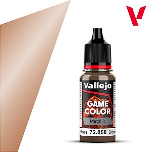 Tinta Metálica Game Color BRASSY BRASS - Vallejo (18ml)