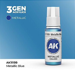 Tinta Metálica METALLIC BLUE - AK Interactive (17ml)