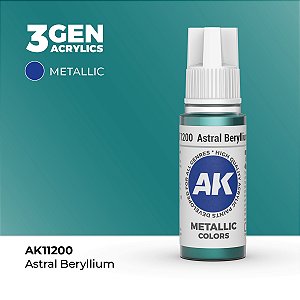 Tinta Metálica ASTRAL BERYLLIUM - AK Interactive (17ml)