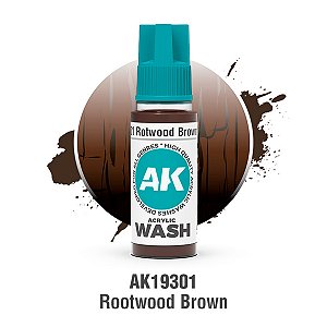 Wash Acrílico ROTWOOD BROWN - AK Interactive (18ml)