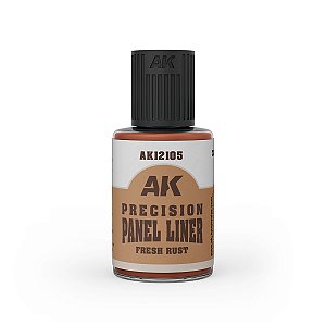 PRECISION Panel Line Wash - FRESH RUST - AK Interactive (30ml)