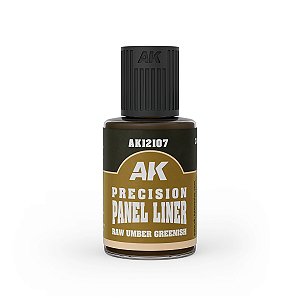 PRECISION Panel Line Wash - RAW UMBER GREENISH - AK Interactive (30ml)