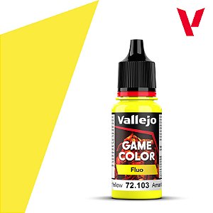 Tinta Acrílica Game Color FLUORESCENT YELLOW - Vallejo (18ml)