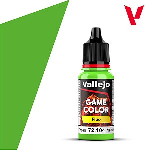 Tinta Acrílica Game Color FLUORESCENT GREEN - Vallejo (18ml)