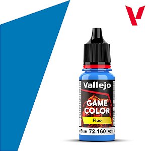 Tinta Acrílica Game Color FLUORESCENT BLUE - Vallejo (18ml)