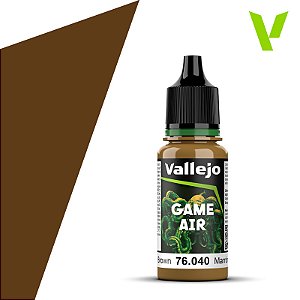 Tinta Acrílica Game Air LEATHER BROWN - Vallejo (18ml)
